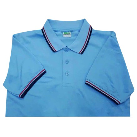 LACOSTE Polo Jersey - Half Sleeve Light Blue Color Polo T Shirt For Men _ 5255