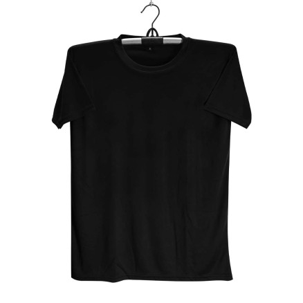 Gol Gola China Polycotton Jersey - Half Sleeve Golgola Black Color T Shirt For Men _ 5002