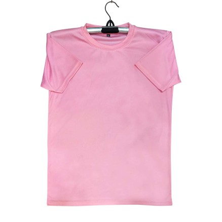 Gol Gola China Polycotton Jersey - Half Sleeve Golgola Pink Color T Shirt For Men _ 5008