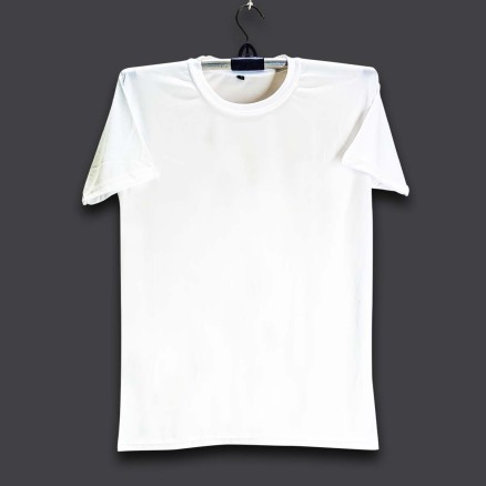 Gol Gola China Polycotton Jersey - Half Sleeve Golgola White Color T Shirt For Men _ 5011