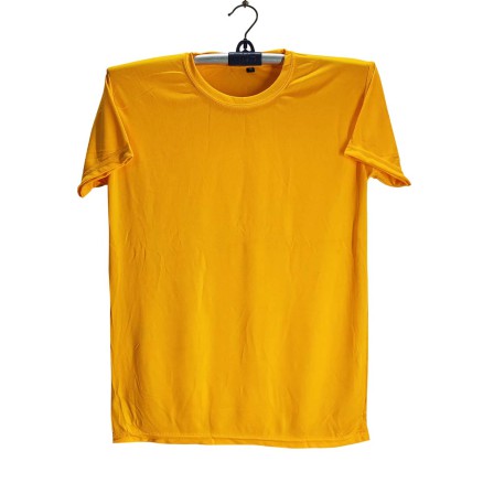 Gol Gola China Polycotton Jersey - Half Sleeve Golgola Yellow Color T Shirt For Men _ 5012