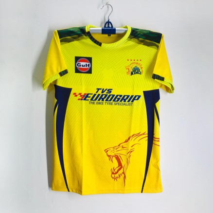 Chennai Super King Short Sleeve IPL Jersey For Men - CSK IPL Jersey - Chennai Jersey 2025-2026_611