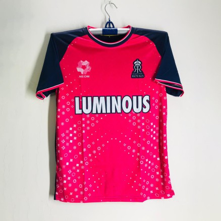 Rajasthan Royals Short Sleeve IPL Jersey For Men - RR IPL Jersey - Rajasthan Jersey 2025-2026_697_Pink