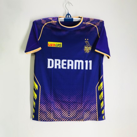 Kolkata Knight Riders Golgoal Short -sleeve IPL Jersey For Men - KKR IPL Jersey - Kolkata Jersey 2025-2026_698_Purpel