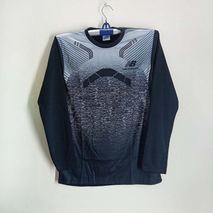 New Balance Full Sleeve Jersey For Men - Long Sleeve T Shirt - Jersey_206_Ash