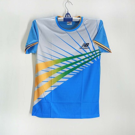New Balance Short sleeve Jersey For Men - T Shirt For Men - Jersey_241_Light Blue