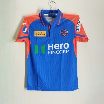 Delhi Capitals Premium Jersey For Men - DC Half Sleeve Polo IPL Jersey - Delhi Cricket Jersey 2025-2026_571