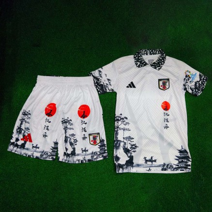 Japan Golgola Half-sleeve Embroidery Football Jersey and Short-pant for Men _9665