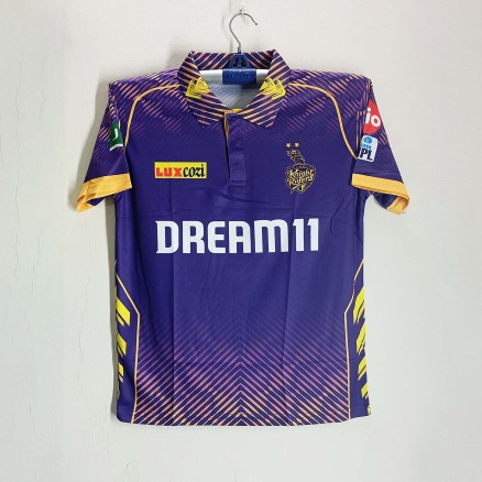 Kolkata Knight Riders Premium Cricket Jersey For Men - KKR Half Sleeve Polo IPL Jersey - Kolkata Jersey 2025_656