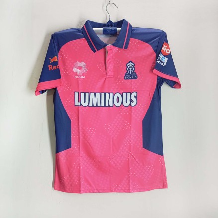 Rajasthan Royals Premium Short sheeve Polo Cricket Jersey For Men - RR Half Sleeve IPL T Shirt - Rajasthan Jersey 2025-26_650