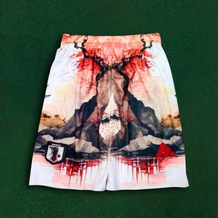 Japan Embroidery Short Pant For Men _9514