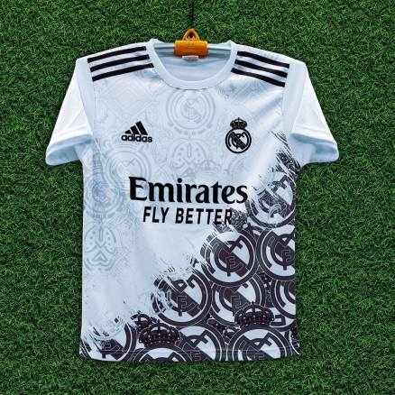 Real Madrid Sublimation Golgola Half-sleeve Foortball Jersey for Boy_16013