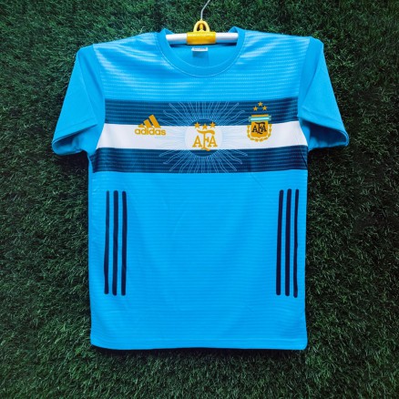 Argentina Sublimation Golgola Half-sleeve Foortball Jersey for Boy_16045