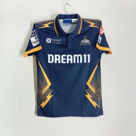 Gujarat Titans Premium Jersey For Men - GT Half Sleeve Polo IPL Jersey - Gujarat Cricket Jersey 2025-2026_519