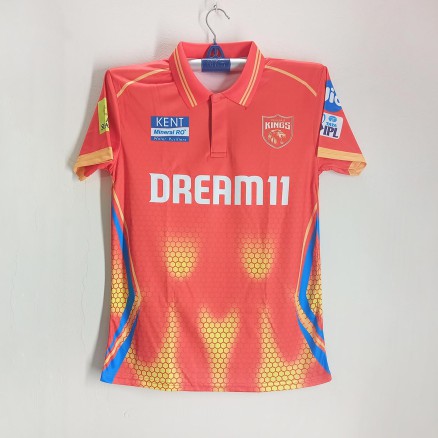 Punjab Kings Premium Short Sleeve Polo IPL Jersey For Men - PK Half Sleeve Polo IPL Jersey - Punjab Jersey 2025-2026_547
