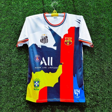 Bercelona Sublimation Golgola Half-sleeve Football Jersey for Men_16140