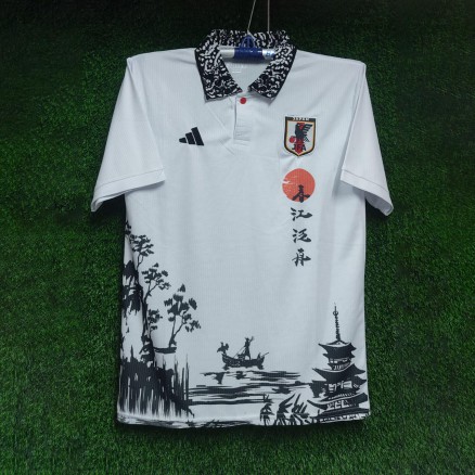 Japan Embroidery Polo Half-sleeve Football Jersey for Men _3054
