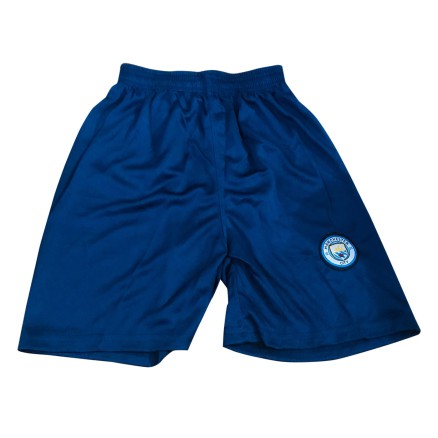 Navy Blue Mesh Fabrics Football Short Pant For Baby - 4604