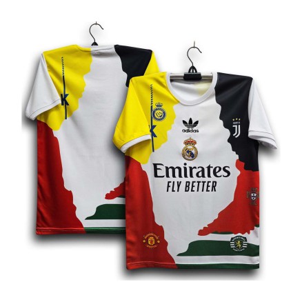 Multi Club Embroidery Golgola Half-sleeve Football Jersey For Men -3548