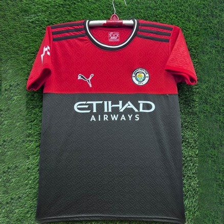 Manchester City Embroidery Gol Gola Half-sleeve Football Jersey For Men -8501
