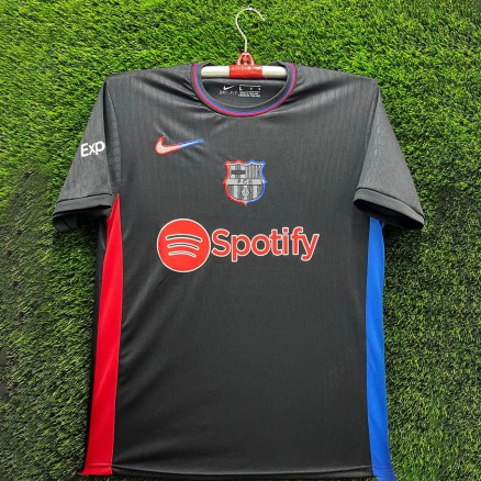 Bercelona Embroidery Gol Gola Half-sleeve Football Jersey For Men -8503
