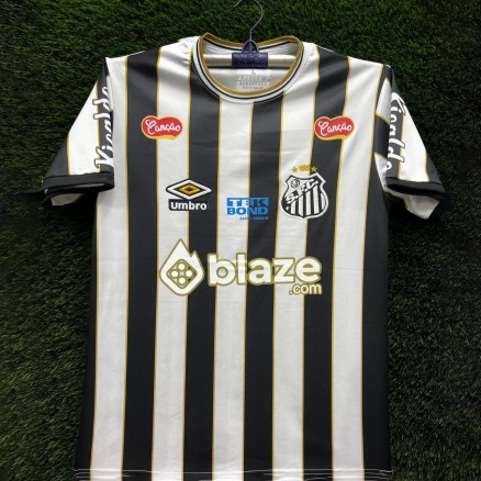 Santos Embroidery Gol Gola Half-sleeve Football Jersey For Men -8514