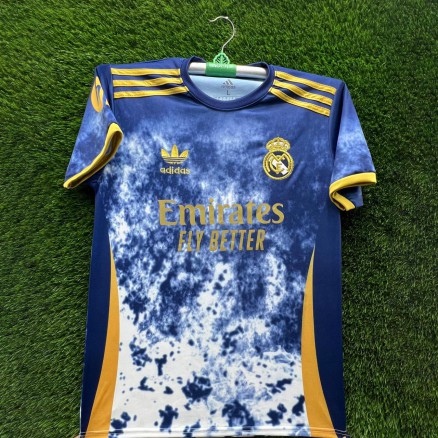 Real Madrid Embroidery Gol Gola Half-sleeve Football Jersey For Men -8519