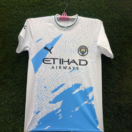 Manchester City Embroidery Gol Gola Half-sleeve Football Jersey For Men -8521