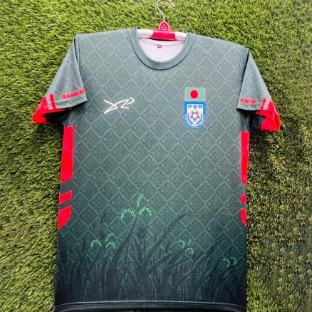 Bangladesh Embroidery Gol Gola Half-sleeve Football Jersey For Men -8528