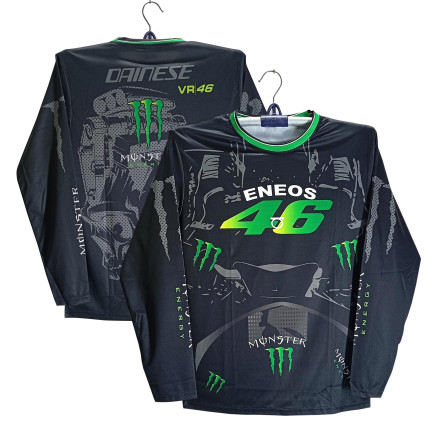 Monster 46 Full Sleeve Bike Jersey For Men - 4prt Bike T Shirt - Monster 46 Jersey_bd-Bazar683