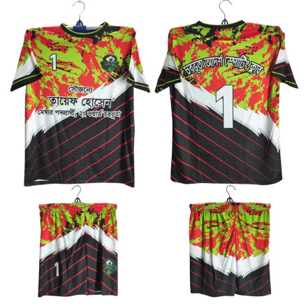 Customieze Golgola Half Sleeve Football Jersey and Short Pant For Men_2525