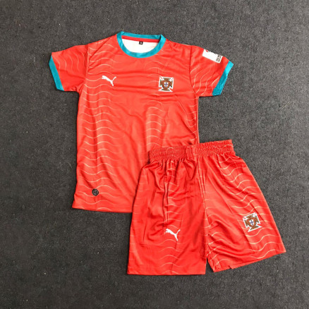 Portugal 2026 Fifa World Cup Football Embroidery Set Golgola Jersey and Short-Pant  for Boy_2630