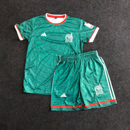 Maxico 2026 Fifa World Cup Football Embroidery Set Golgola Jersey and Short-Pant  for Boy_2631