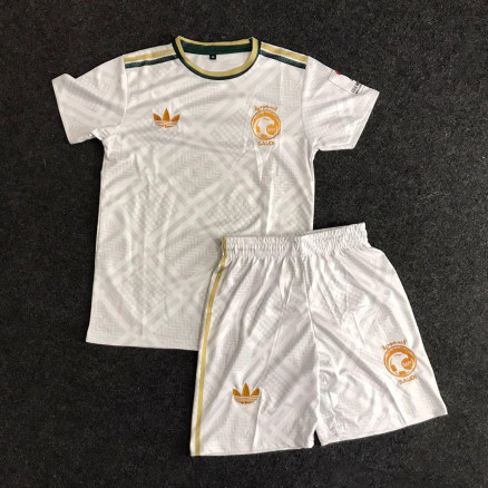 Saudi 2026 Fifa World Cup Football Embroidery Set Golgola Jersey and Short-Pant  for Boy_2633