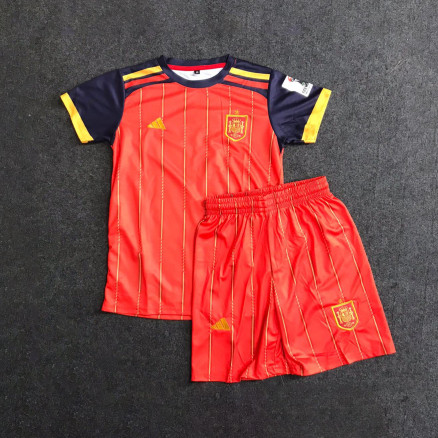 Spain 2026 Fifa World Cup Football Embroidery Set Golgola Jersey and Short-Pant  for Boy_2639