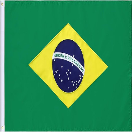 Brazil Football National Flag Made in China  ‍ ‍[Size: 5X3.5 Feet] _20102