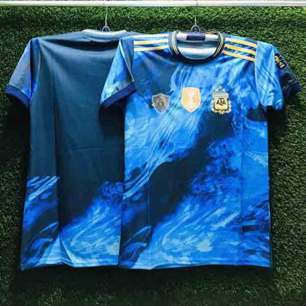 Argentina Embroidery Golgola Half-sleeve Football Jersey For Men _5501