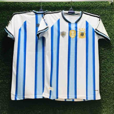 Argentina Home Embroidery Golgola Half-sleeve Football Jersey For Men _5502