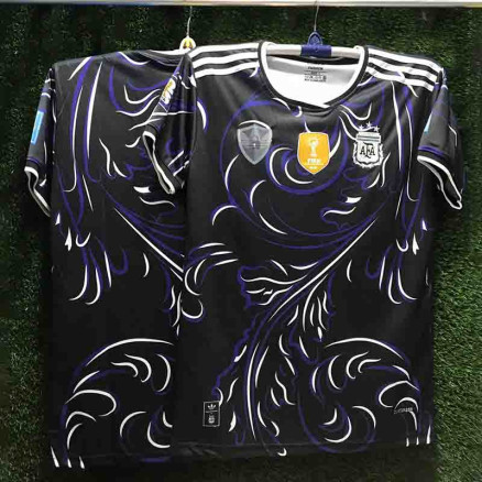 Argentina Away Embroidery Golgola Half-sleeve Football Jersey For Men _5503