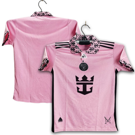 Inter Miami Sublimation Polo Half-sleeve football jersey for boy_004