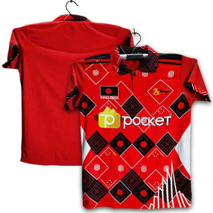 Bashundhara Kings Sublimation Polo Half-sleeve football jersey for boy_010