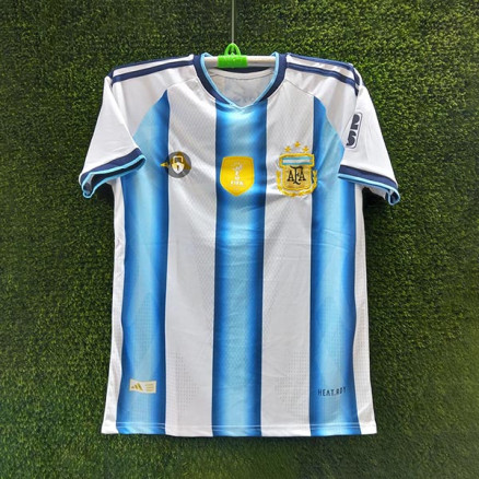 Argentina Embroidery Gol Gola Half-sleeve Football Jersey For Men -6062