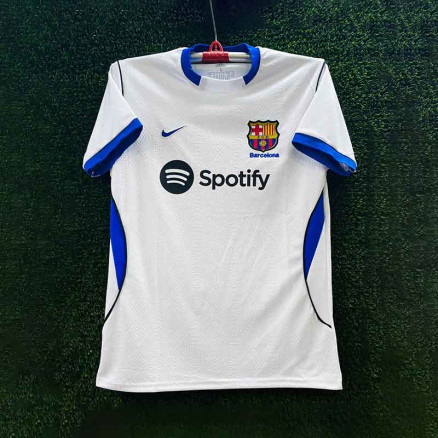 Barcelona Embroidery Gol Gola Half-sleeve Football Jersey For Men-6091