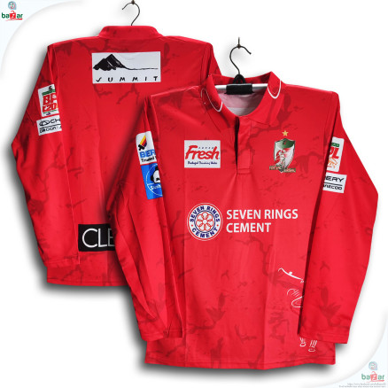 Fortune Barisal Full Sleeve BPL Polo Cricket Jersey For Man - BPL Long Sleeve Collar T Shirt - Barishal Jersey 2025-26_bd-Bazar740_Red