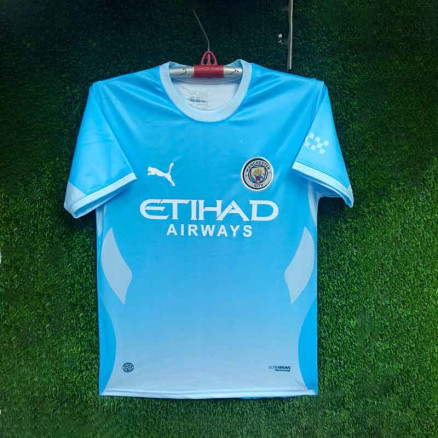 Mancheter ciry  Embroidery Gol Gola Half-sleeve Football Jersey For Men -3034
