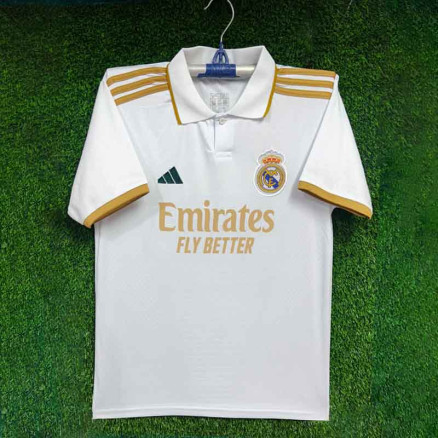 Real Madrid  Embroidery Gol Polo  Half-sleeve Football Jersey For Men -3051