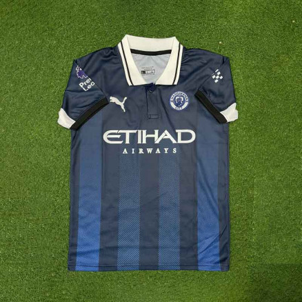 Manchester city Honey comb Embroidary Football Jersey For Men_20603_